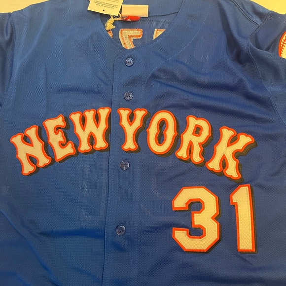 Mike Piazza Mitchell & Ness Royal Blue Mets Jersey - Picture 3 of 5